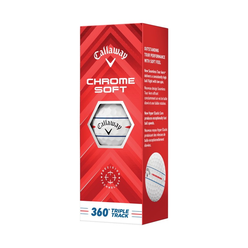 Balles de golf Chrome Soft 360 Triple Track - View 4