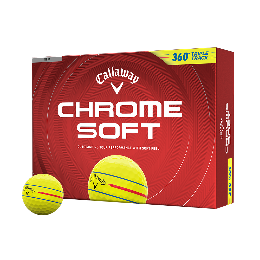 Chrome Soft 360 Triple Track Yellow Golf Balls