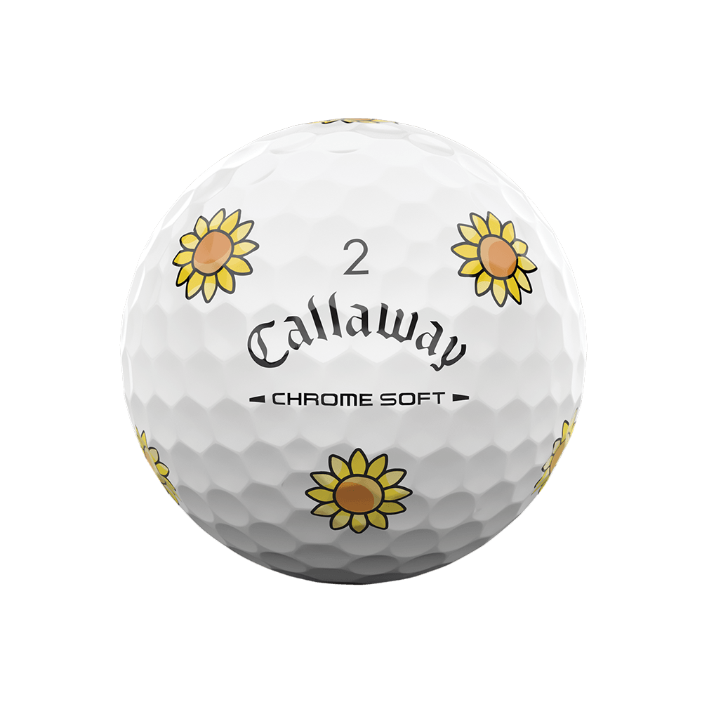 Chrome Soft Flowers Golf Balls